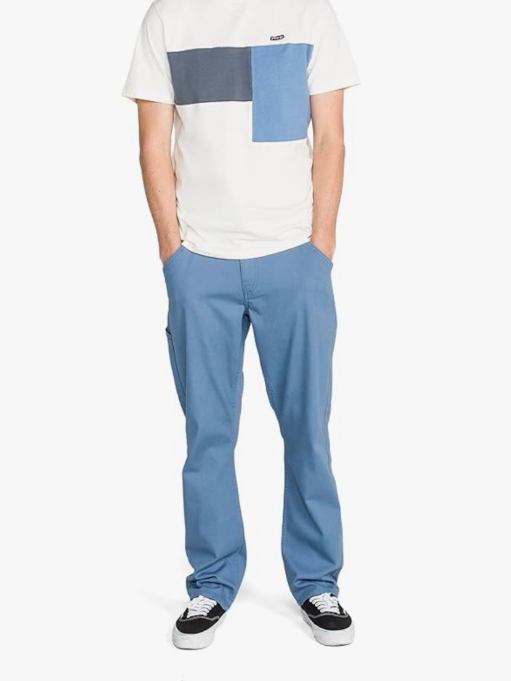 Volcom Tustin Utility Worker Pant Men’s 34x32 36x32 Ocean Teal Blue (1 pair)